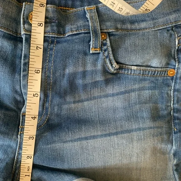7 for all mankind Womens denim shorts size 25 - Picture 6 of 6
